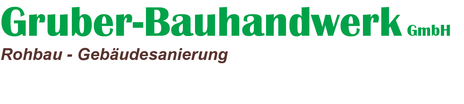 Logo GRUBER-BAUHANDWERK GmbH